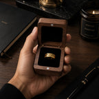 Walnut Magnetic Ring Box