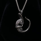 xenomorph style necklace dark aesthetic