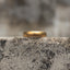 Antique gold-tone plain band ring shown from the front