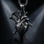 gothic symbolic necklace anatomical heart
