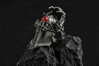 mechanical claw ring with red eye detail gothic jewelry side view