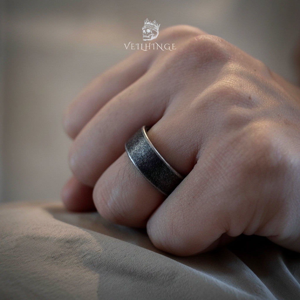 Timeworn Silver-Tone Band Secondary image