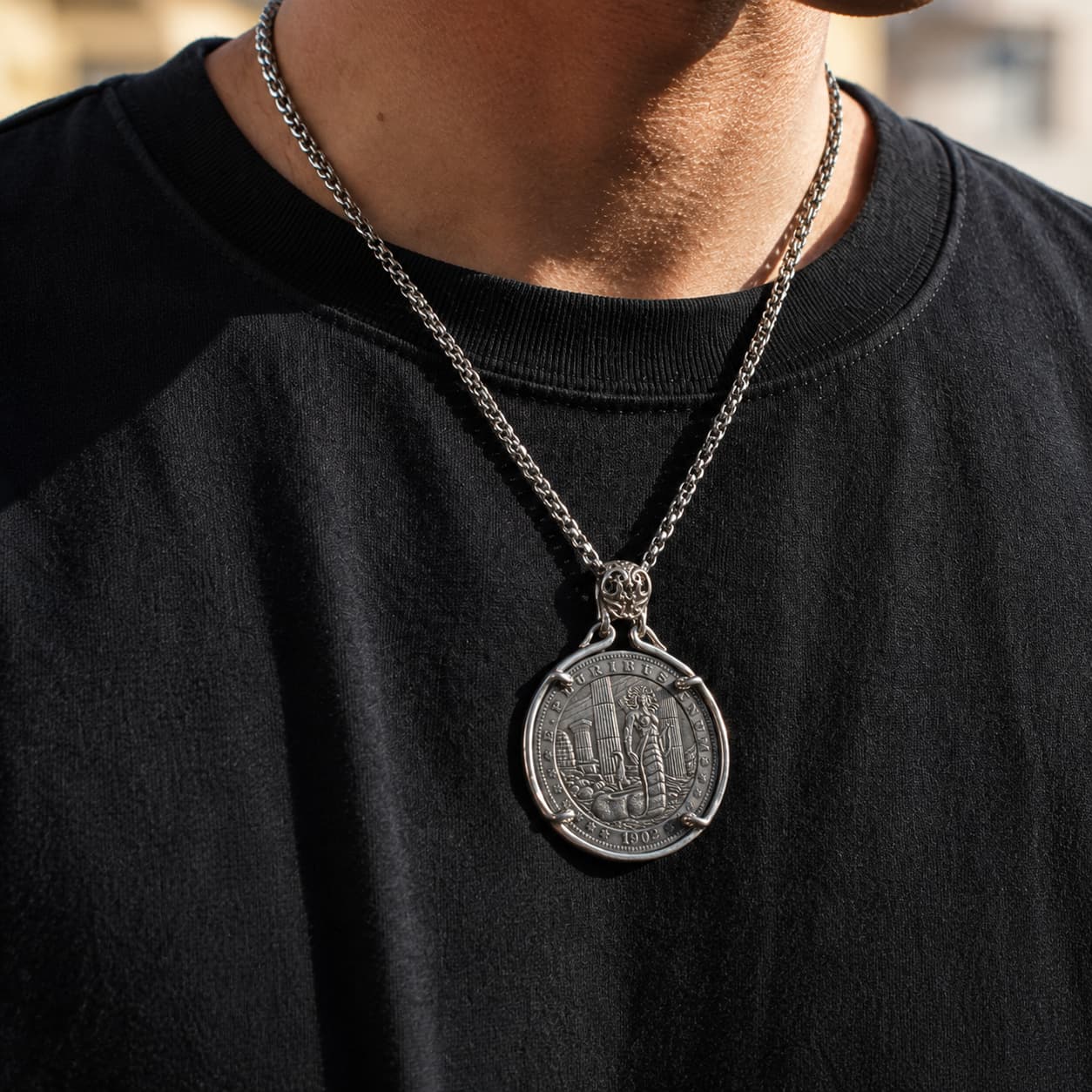 Medusa Temple Ruins Necklace Secondary image
