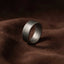 minimal vintage band ring smooth finish stainless steel