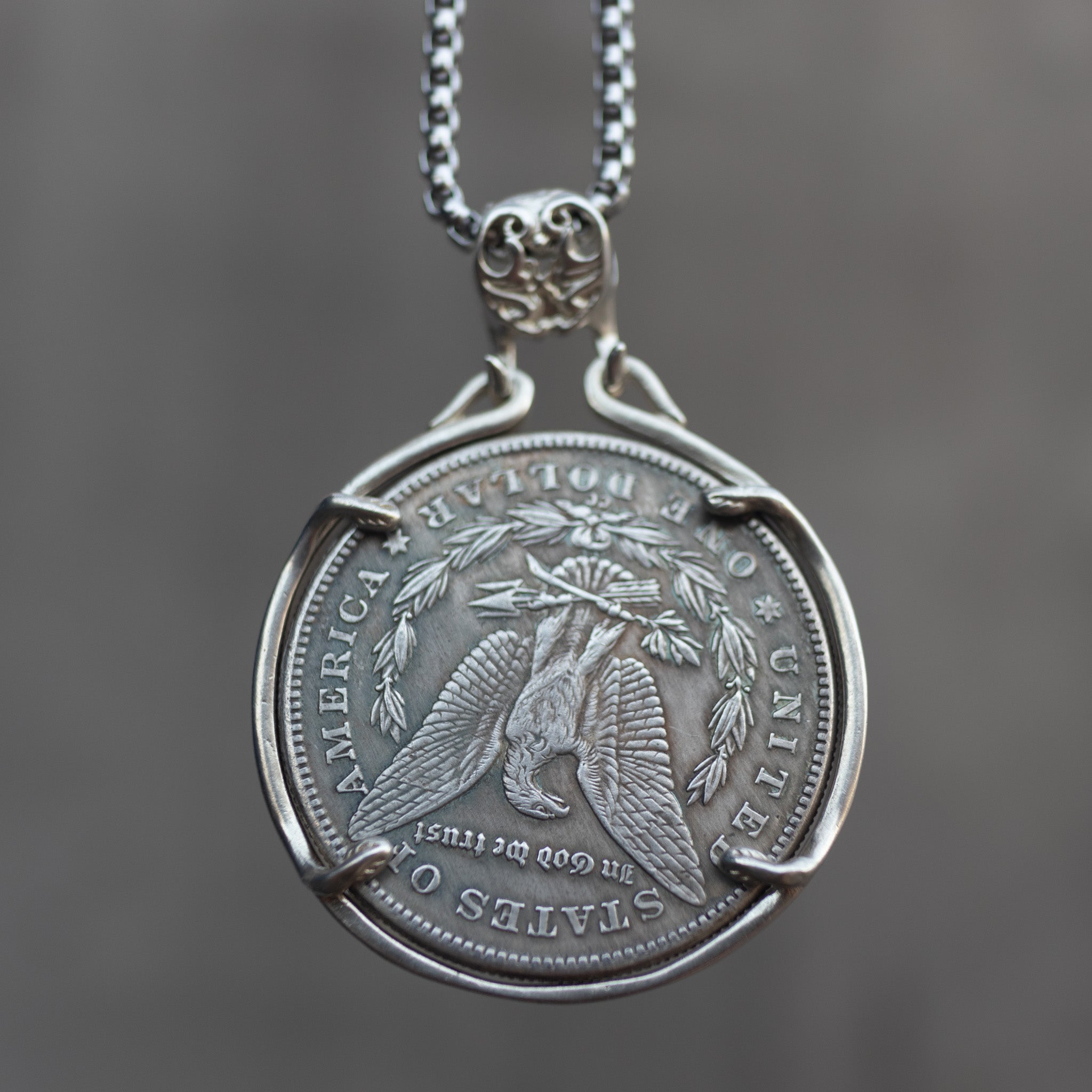 Baroque Skull Coin Pendant Secondary image