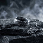 nordic rune spinner ring rotating celtic knot stainless steel band viking style anxiety spinner ring men