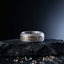 nordic rune inlay ring antique gold resin viking band stainless steel