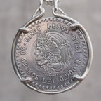 Cuauhtémoc Skull Cinco Pesos Necklace