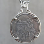 Dapper Cat Bowler Hat Necklace