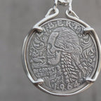 Baroque Skull Coin Pendant