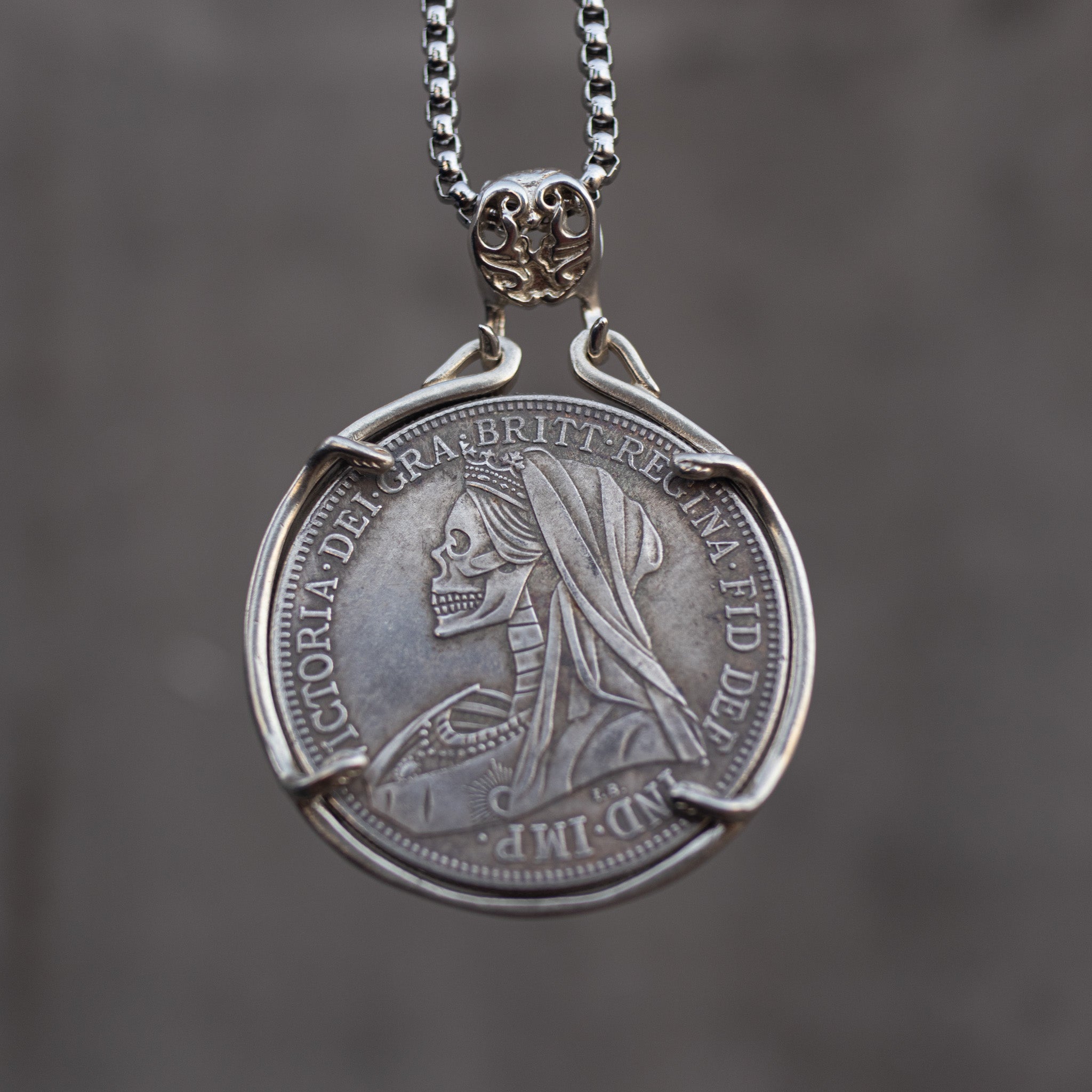 St. George & Skull Queen Necklace Secondary image