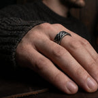 hammered-armor-ring-detail-metal-texture