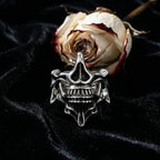 Veilhinge Gothic Skull Jaw Ring - separable upper and lower jaw parts, dark gothic fantasy jewelry