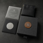 VEILHINGE jewelry packaging set with black gift box, leather pouch, branded card and wax seal
