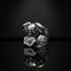 live to ride skull ring biker engine stainless steel statement ring