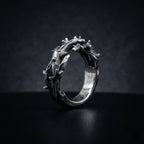 thorn crown ring closed band design gothic style jewelry