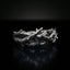 thorn crown band ring gothic stainless steel detailed close up