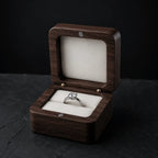 Walnut Magnetic Ring Box