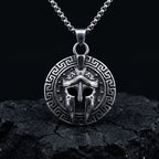 spartan helmet pendant antique silver warrior necklace